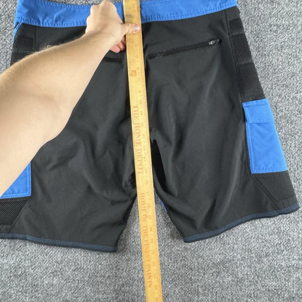 Pelagic Swim Shorts Mens 36 Blue Black FX 90 Tactical Fishing Board Trunks